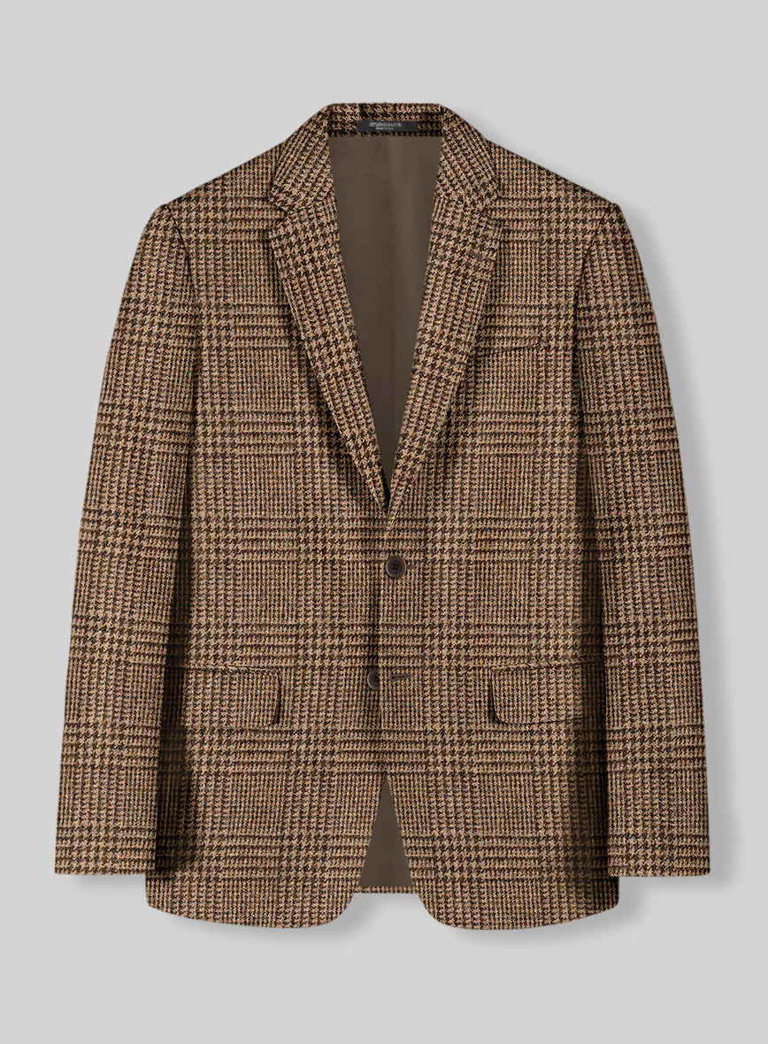 Harris Tweed Tan Glen Jacket
