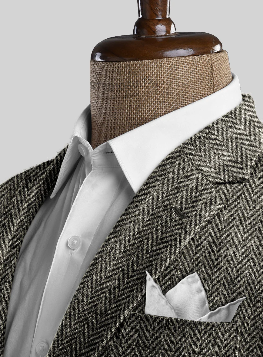 Harris Tweed Vintage Herringbone Jacket - Image 3