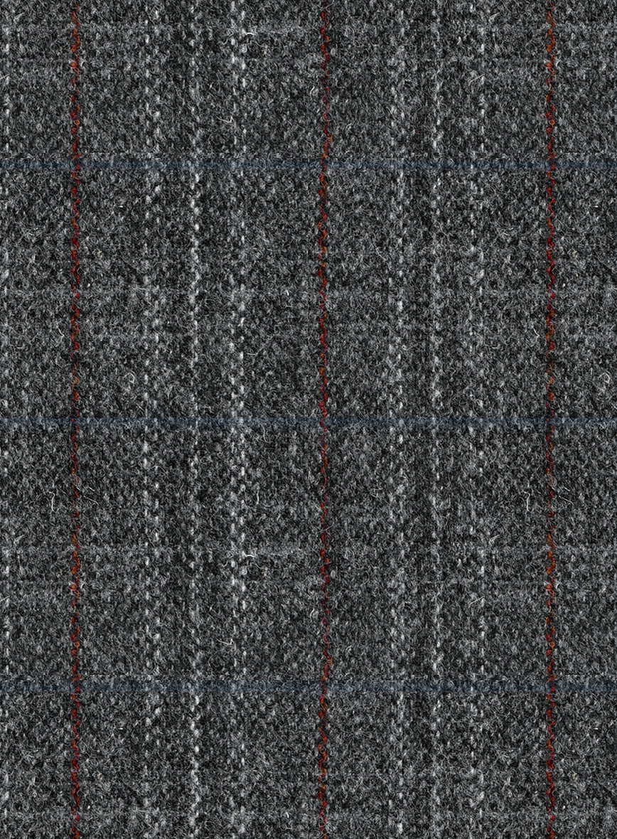 Harris Tweed Welsh Gray Double Breasted Jacket - Image 2