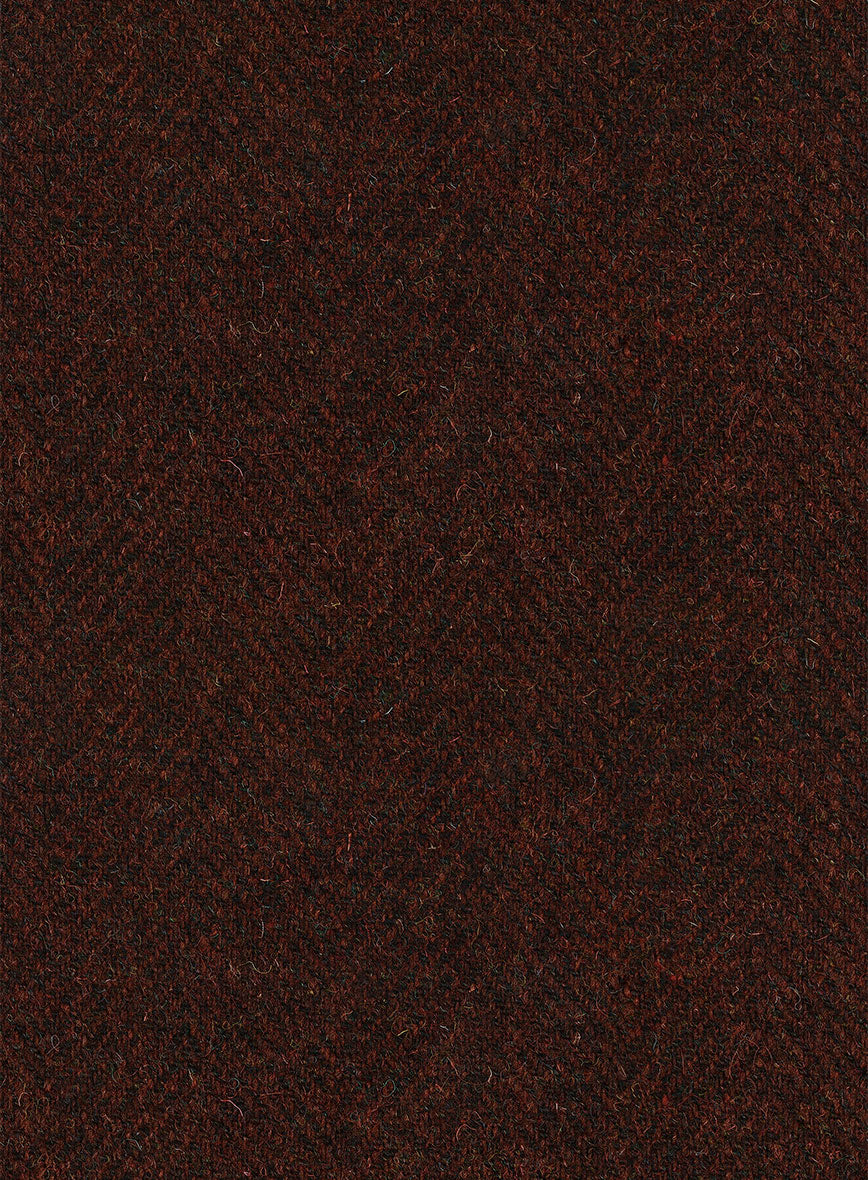 Harris Tweed Wide Herringbone Rust Double Breasted Suit - Image 4