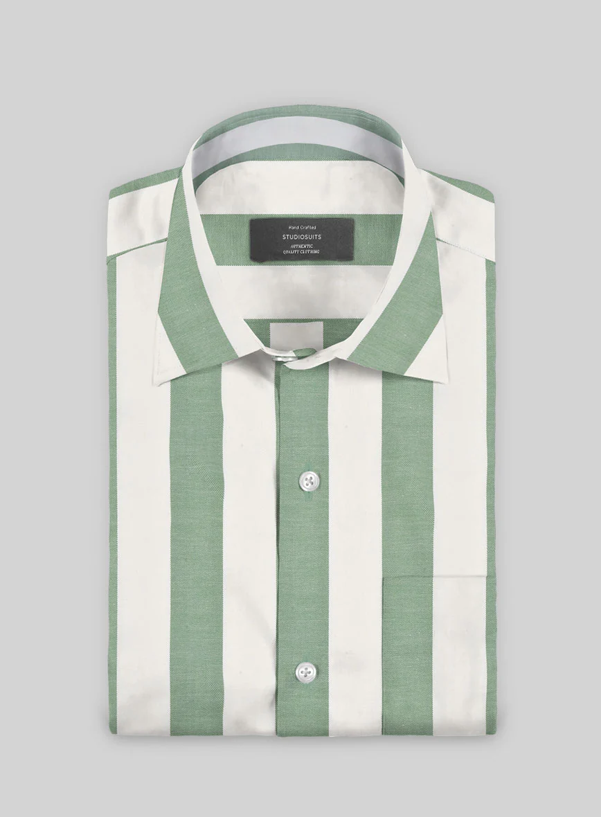 Herbonic Stripe Cotton Shirt