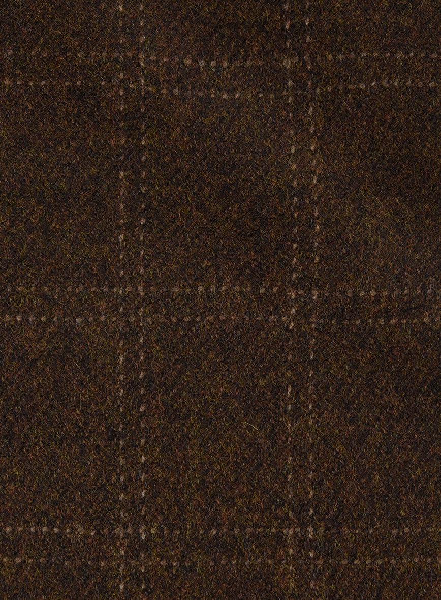 Highlander Brown Windowpane Tweed Pants - Image 3