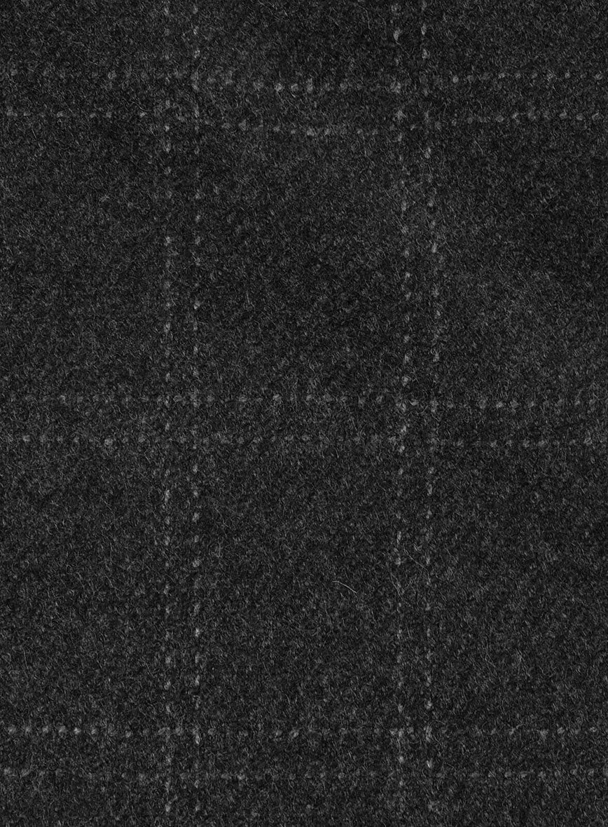 Highlander Charcoal Windowpane Tweed Suit - Image 8