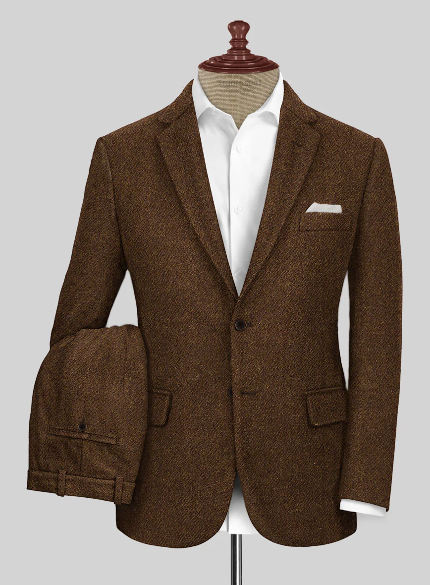 Highlander Coca Brown Tweed Suit