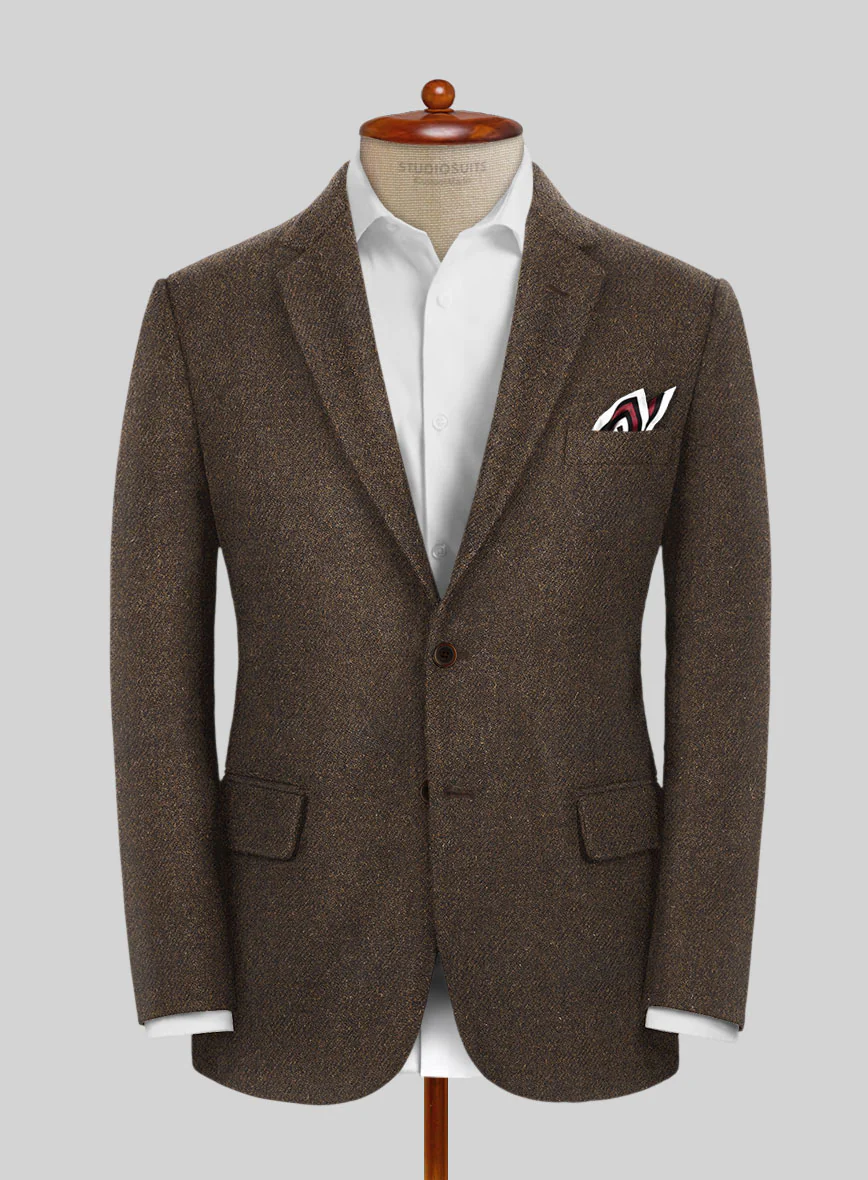 Highlander Dark Brown Tweed Jacket