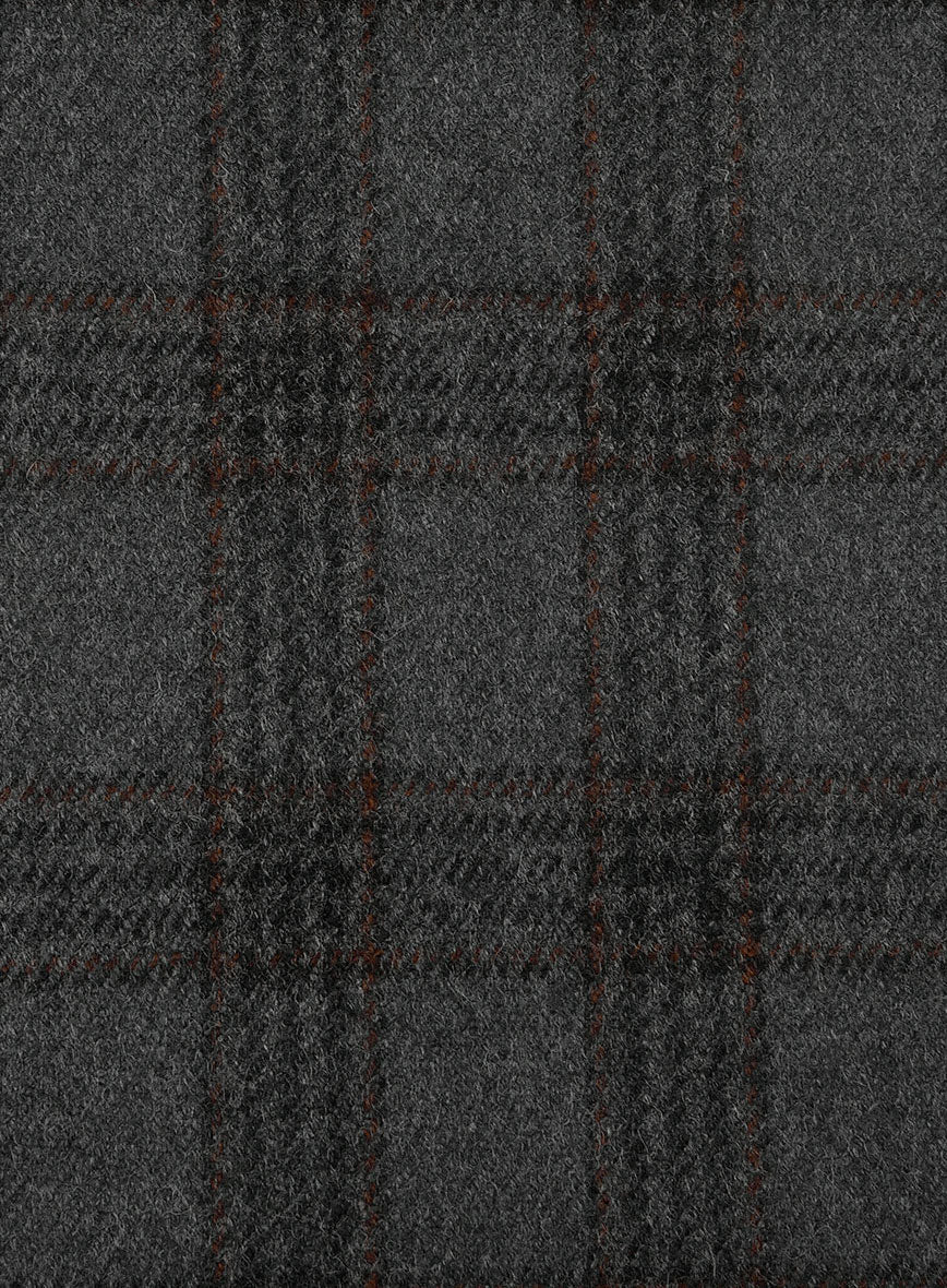 Highlander Gray Classic Check Tweed Jacket - Image 3