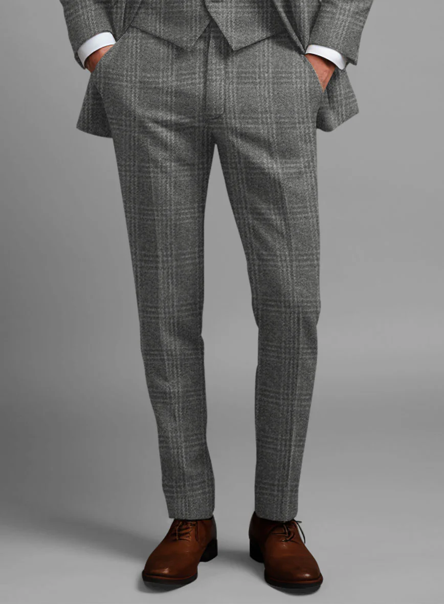 Highlander Gray Tartan Tweed Suit - Image 6