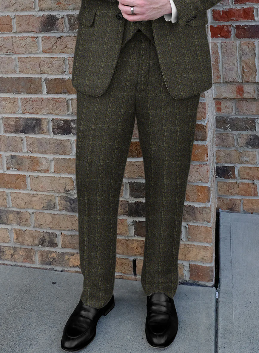 Highlander Green Windowpane Tweed Suit - Image 7