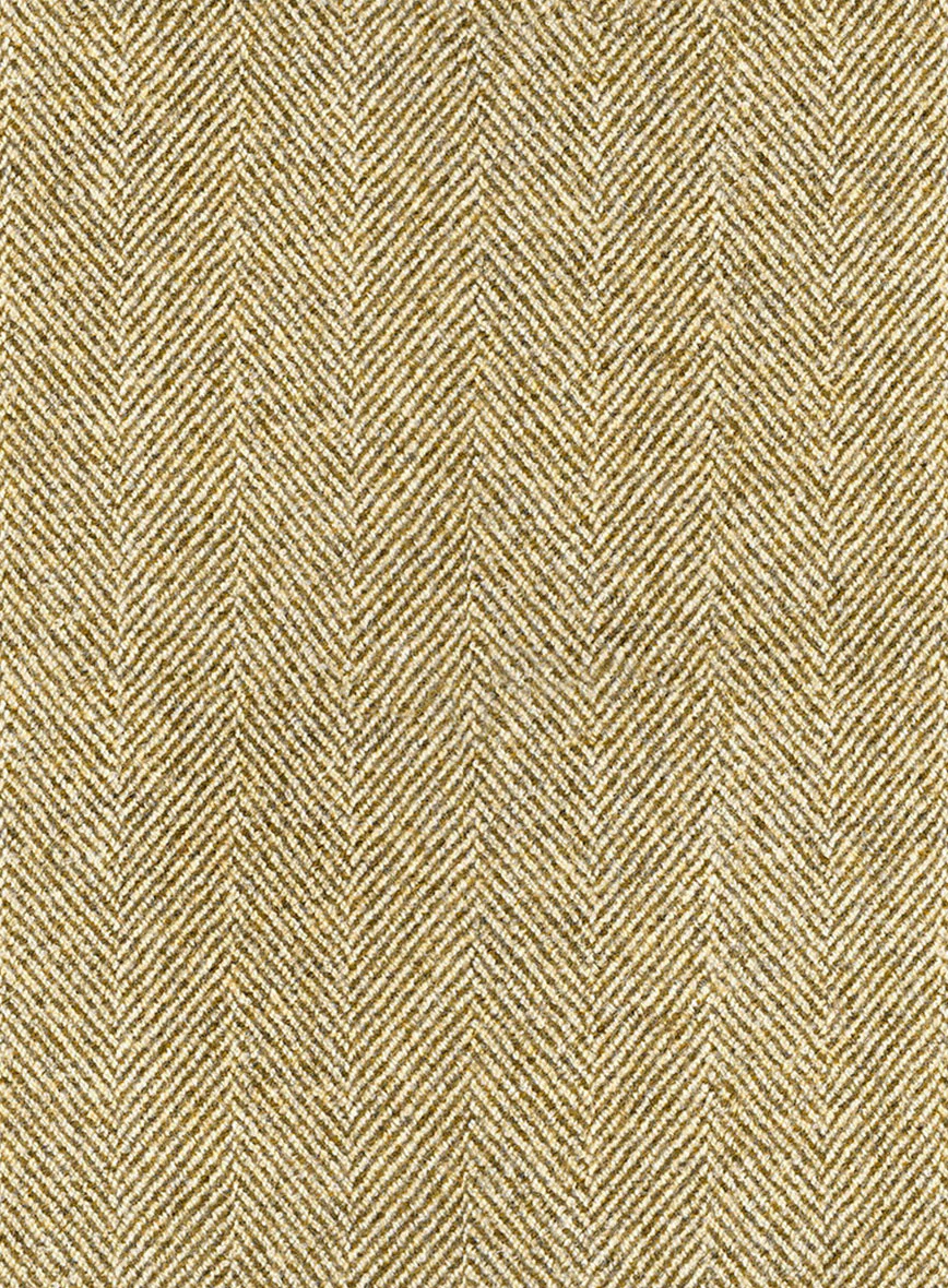 Highlander Heavy Beige Herringbone Tweed GQ Overcoat - Image 4