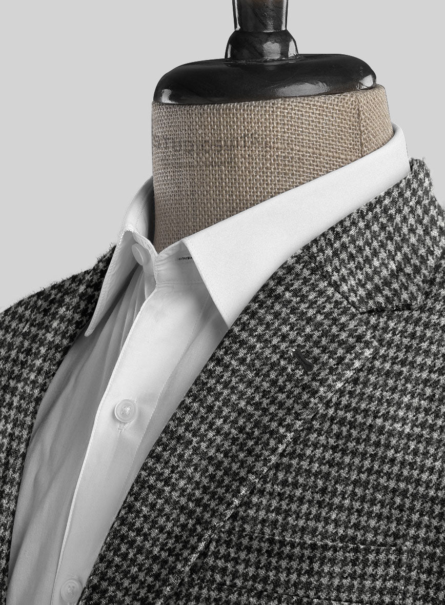 Highlander Heavy Black Houndstooth Tweed Suit - Image 5