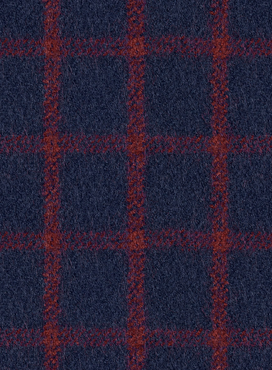 Highlander Heavy Blue Check Tweed Jacket - Image 3