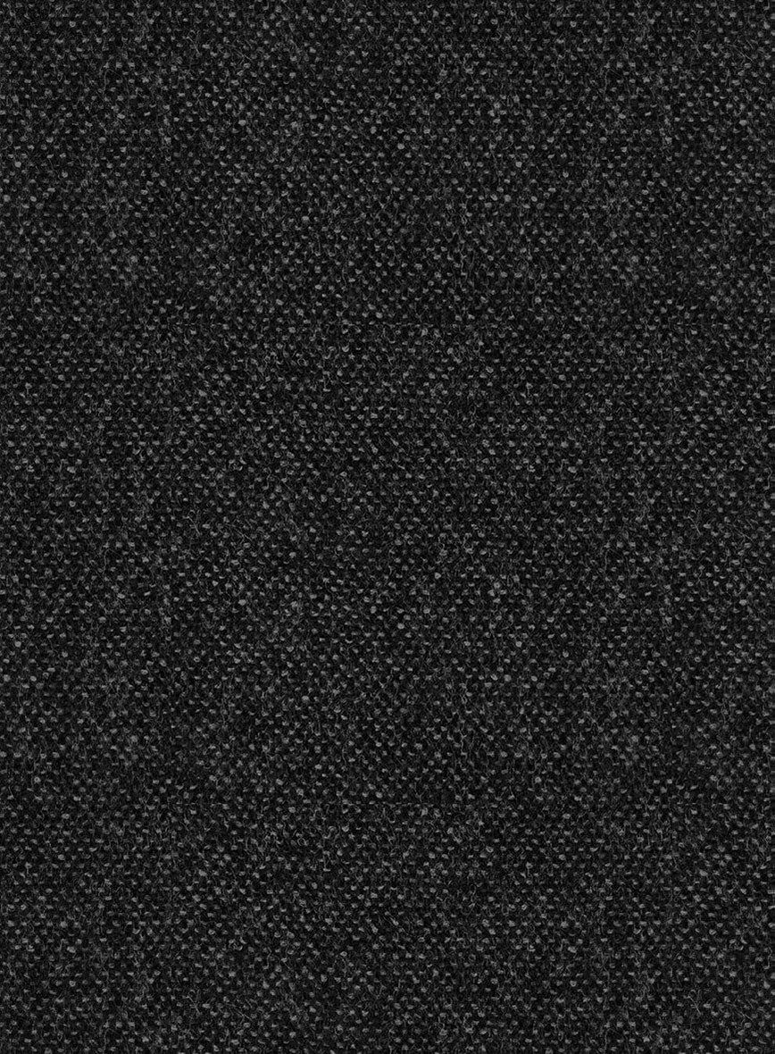 Highlander Heavy Charcoal Bedford Tweed Double Breasted Jacket - Image 2