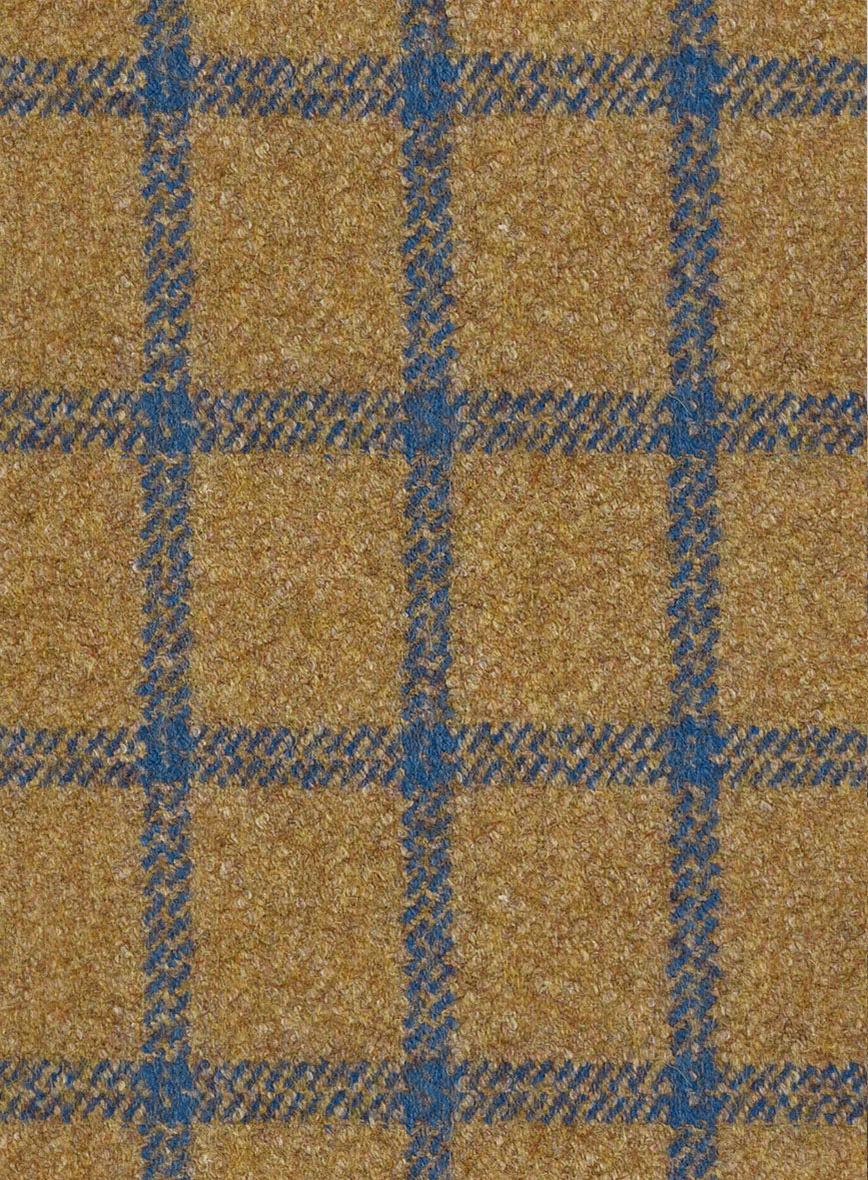 Highlander Heavy Mustard Check Tweed Hunting Vest - Image 5