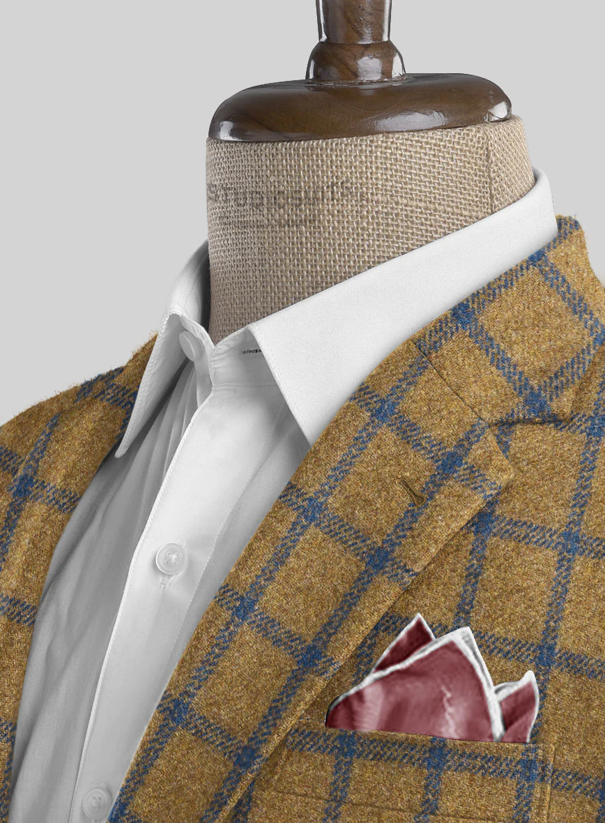 Highlander Heavy Mustard Check Tweed Suit - Image 4