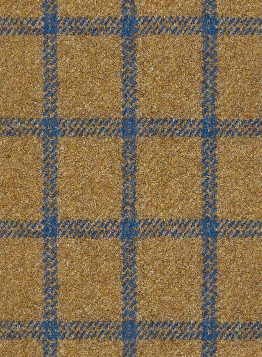 Highlander Heavy Mustard Check Tweed Suit - Image 7