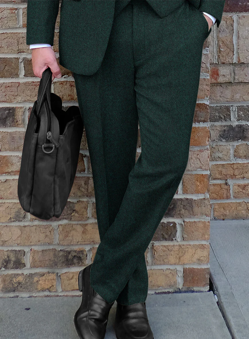 Highlander Melange Green Tweed Pants - Image 2