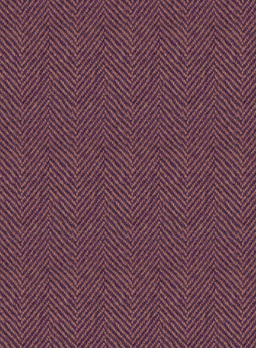 Highlander Purple Herringbone Tweed Pants - Image 3