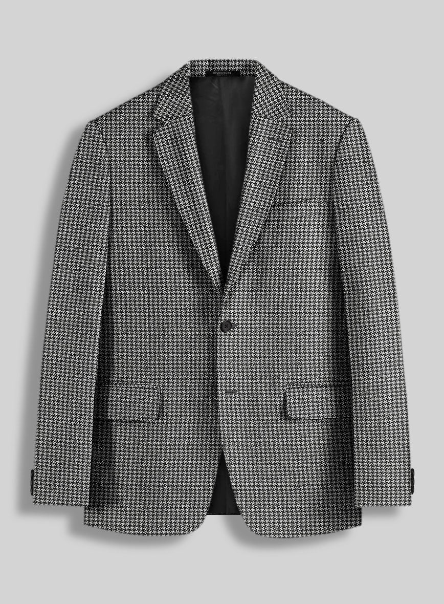 Houndstooth Black Tweed Jacket