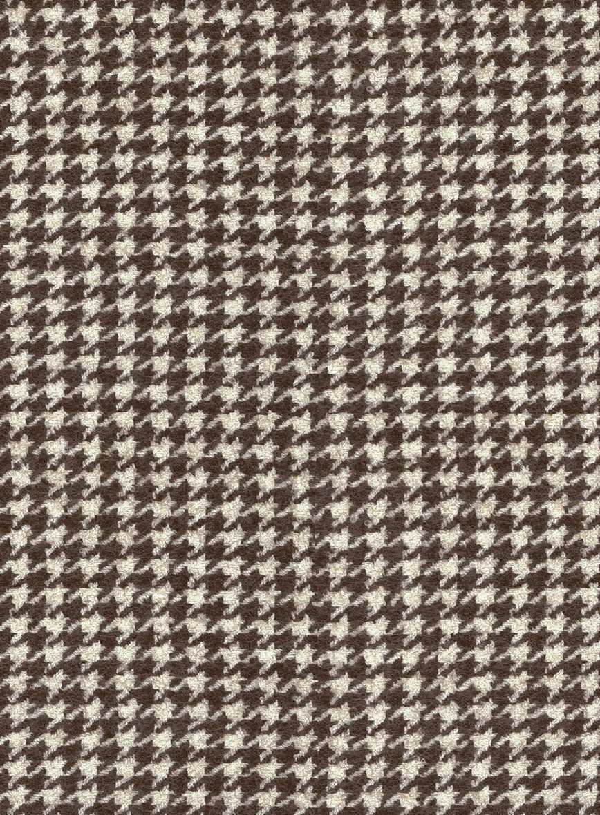 Houndstooth Brown Tweed Pants - Image 3