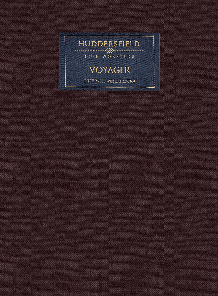 Huddersfield Stretch Mahogany Wool Pants - Image 3