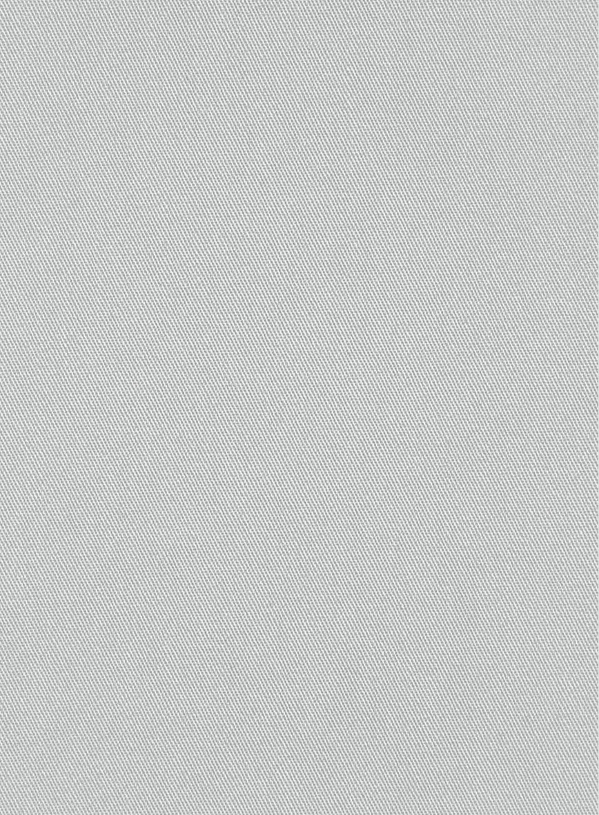 Ice Gray Cotton Power Stretch Chino Pants - Image 3