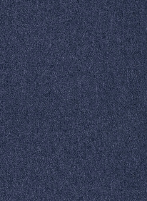 Indigo Blue Flannel Wool Suit - Image 4