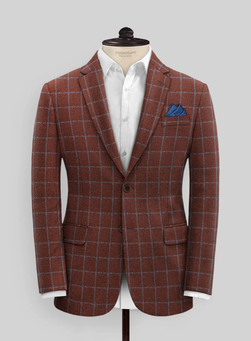 Italian Alonxi Checks Tweed Suit - Image 3