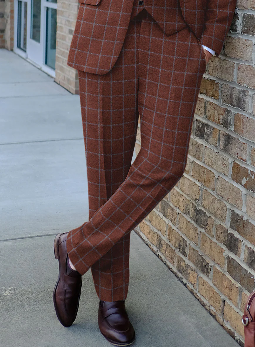 Italian Alonxi Checks Tweed Suit - Image 4