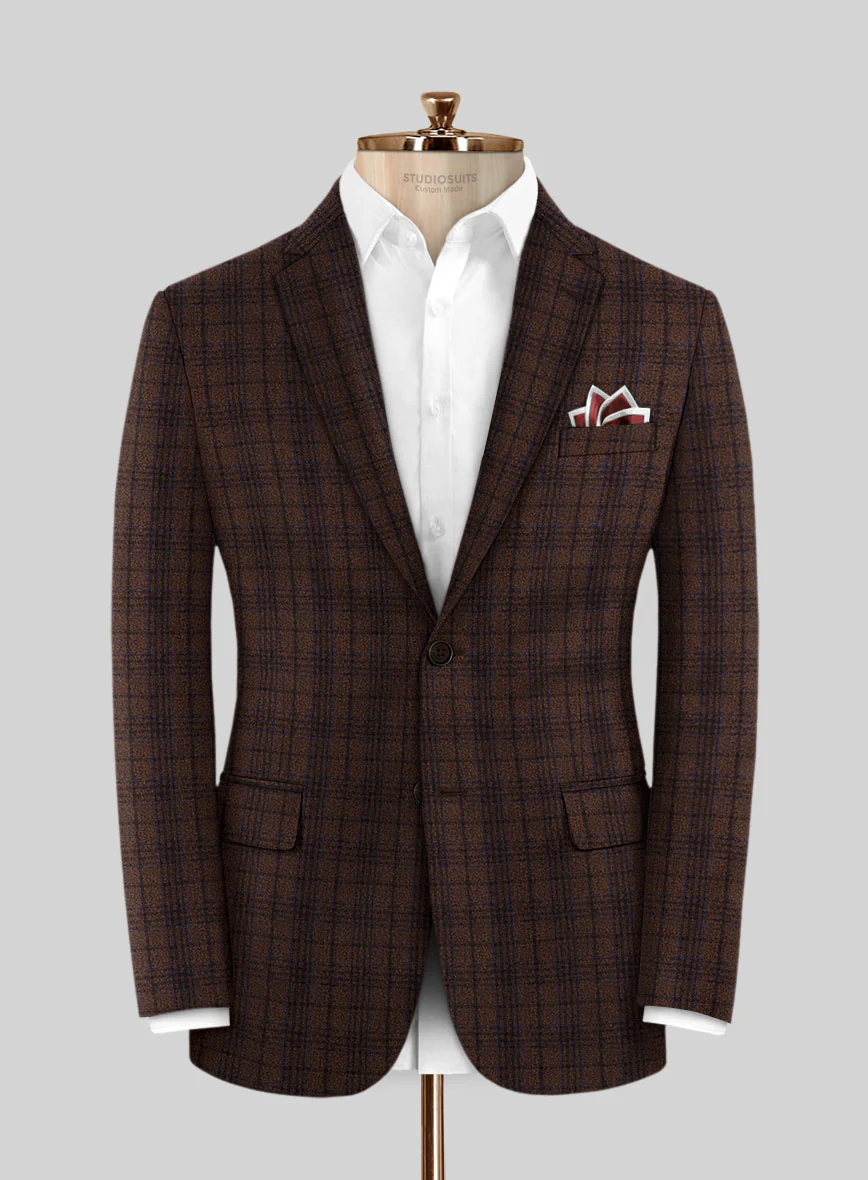 Italian Aspar Brunette Wool Jacket