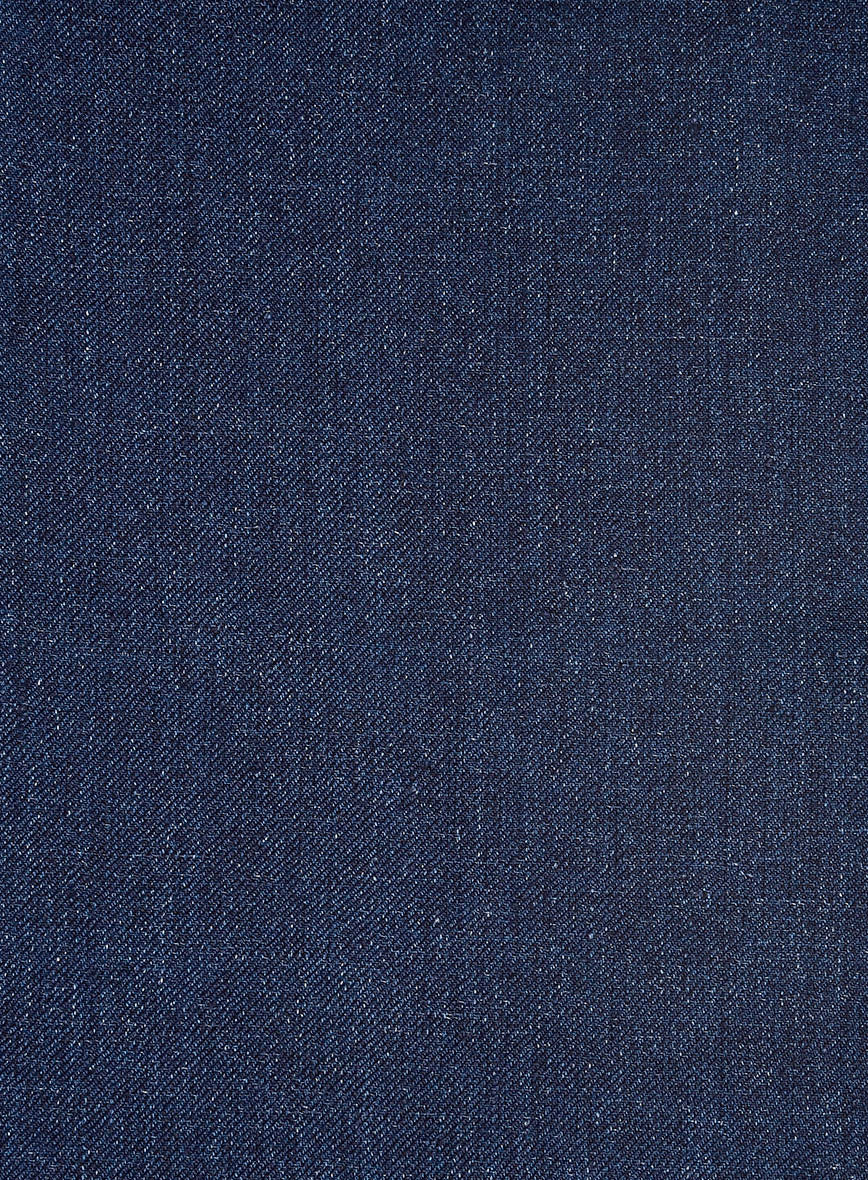Italian Brandy Blue Linen Jacket - Image 3
