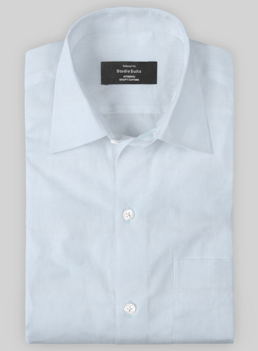 Italian Cavalry Twill Light Blue Shirt