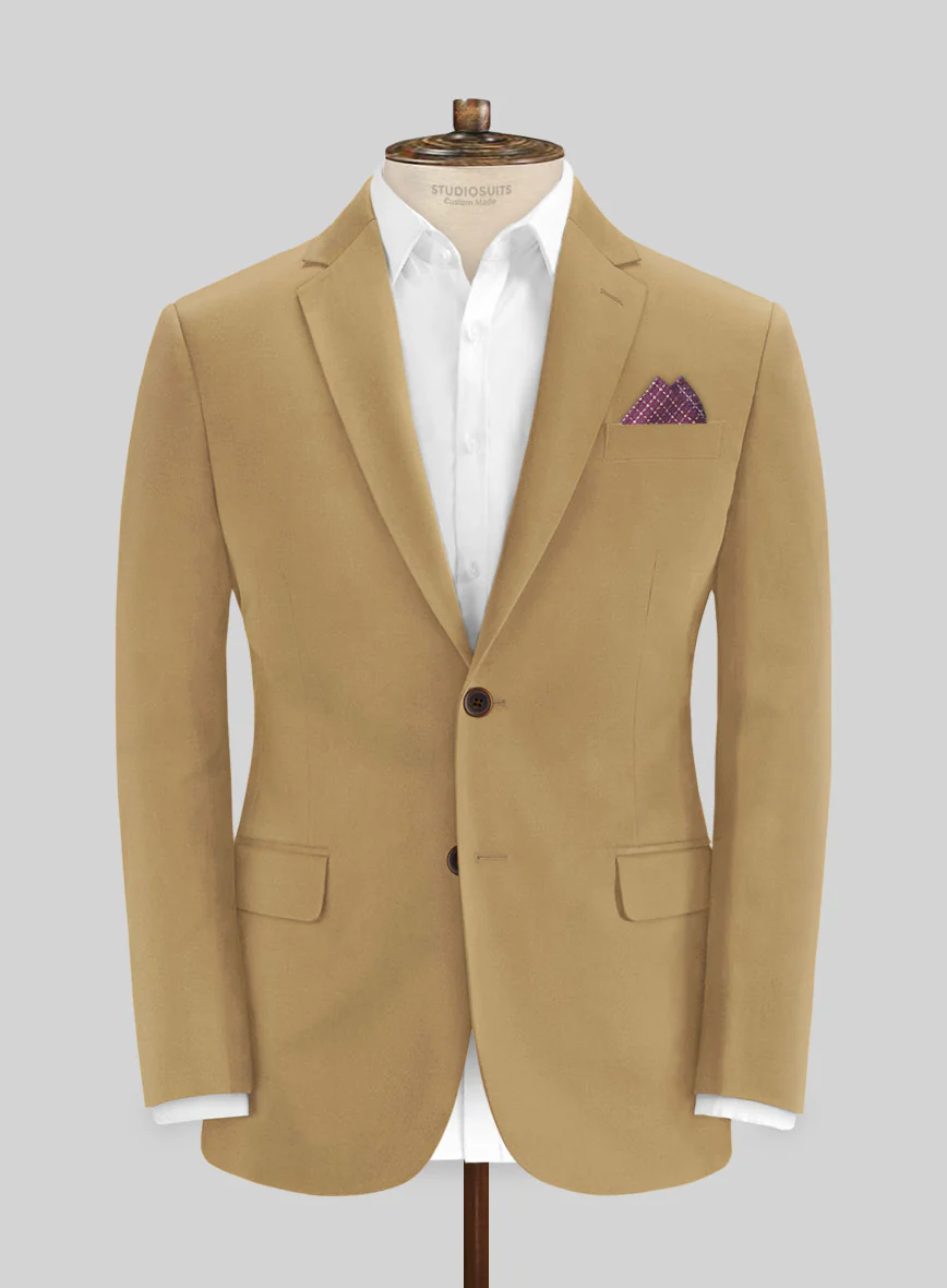 Italian Cider Brown Cotton Stretch Jacket