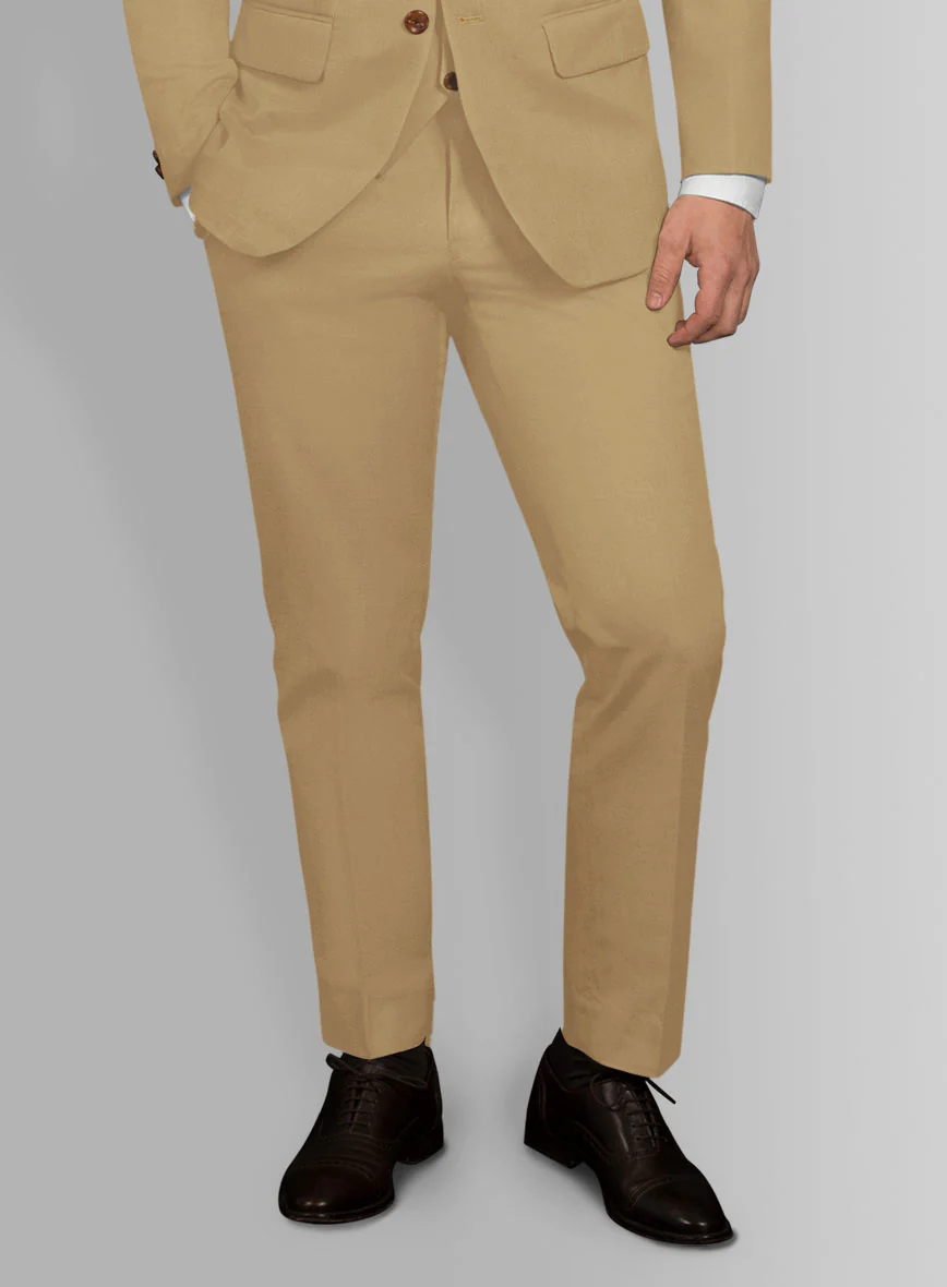 Italian Cider Brown Cotton Stretch Pants