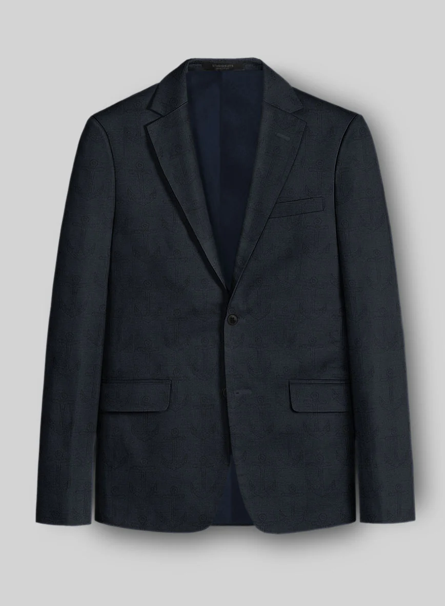 Italian Cotton Linen Anchor Jacket