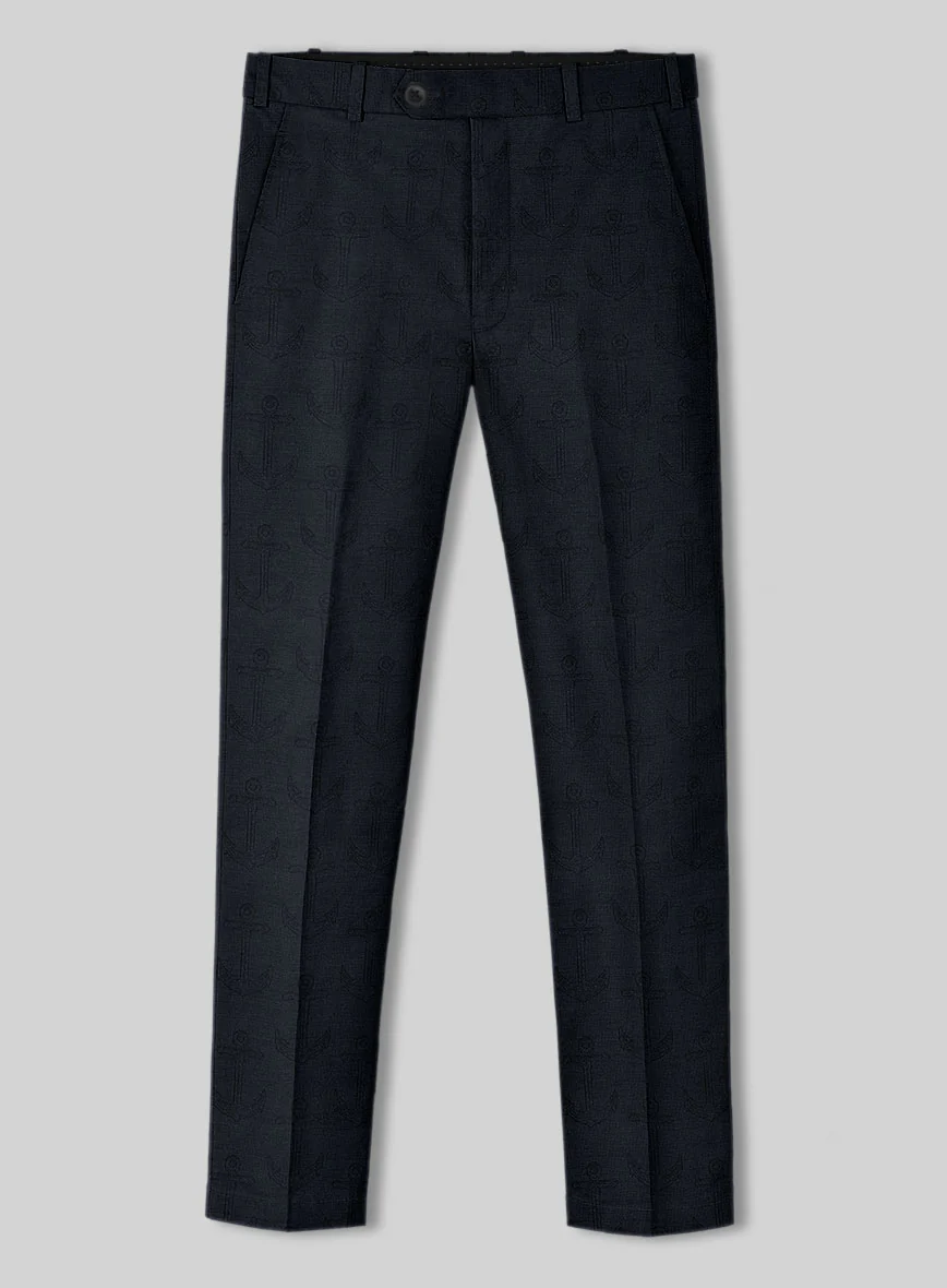 Italian Cotton Linen Anchor Pants