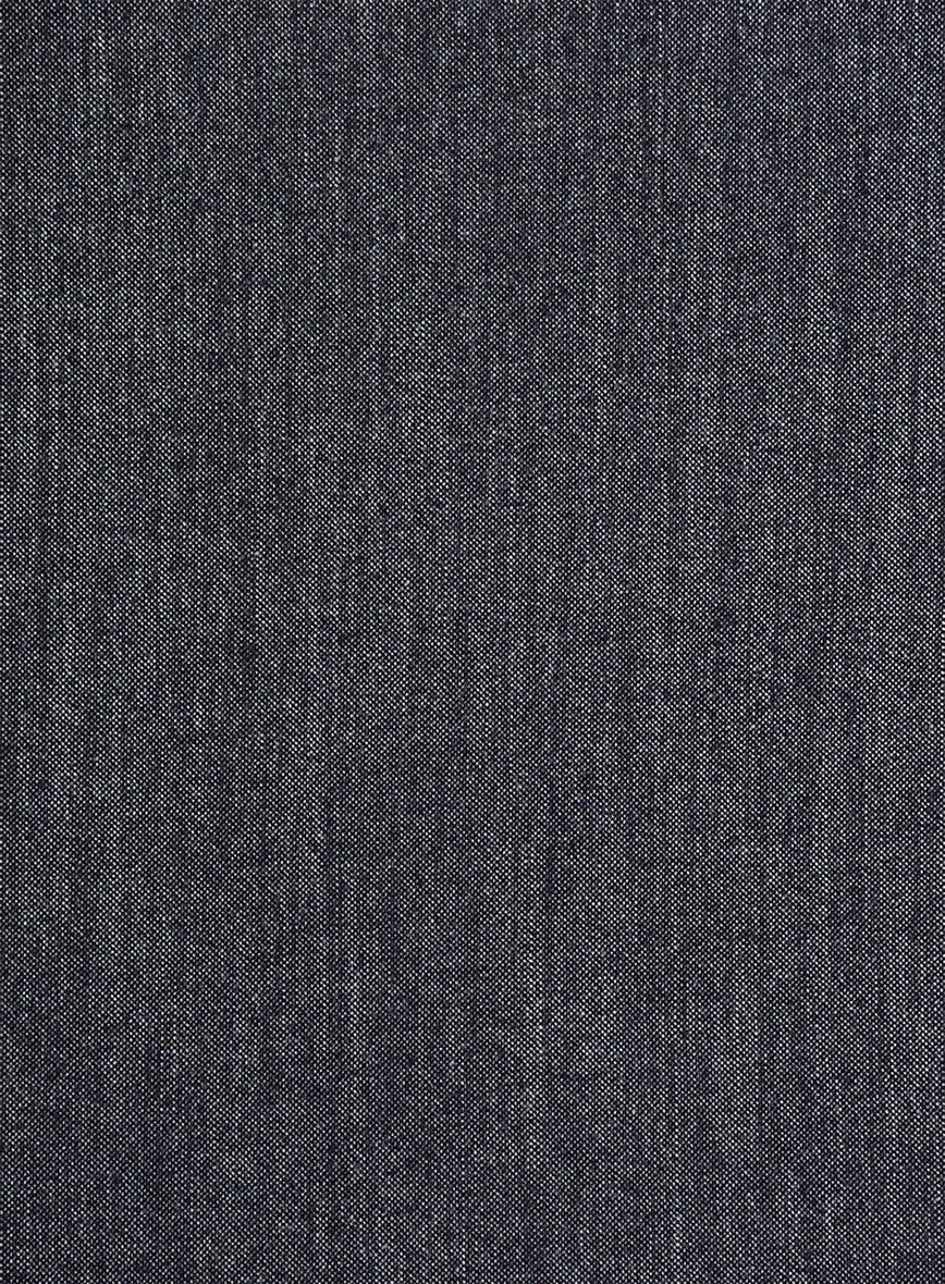 Italian Cotton Lycra Denim Blue Pants - Image 2