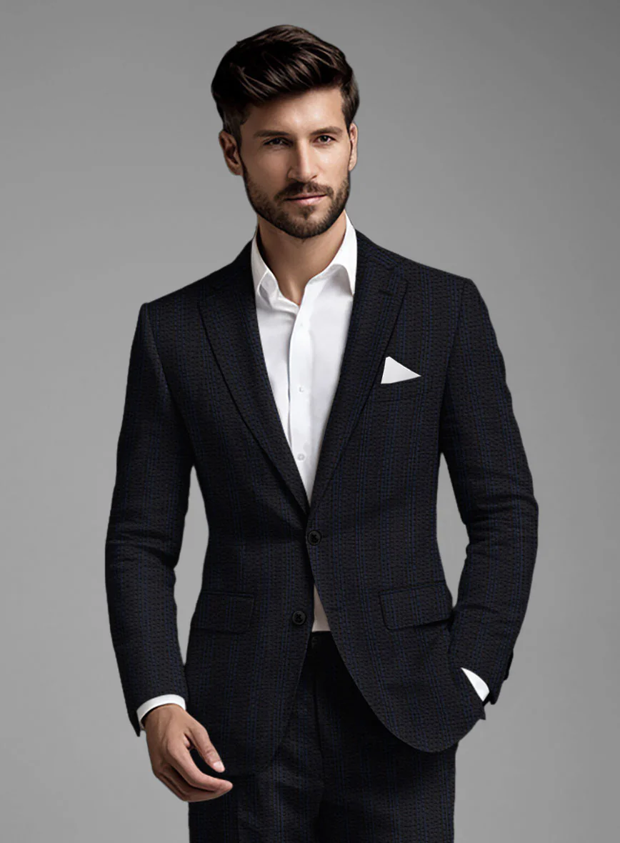 Italian Cotton Seersucker Corrado Jacket - Image 2