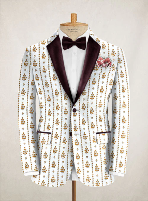 Italian Cotton Stretch Jargo Tuxedo Jacket