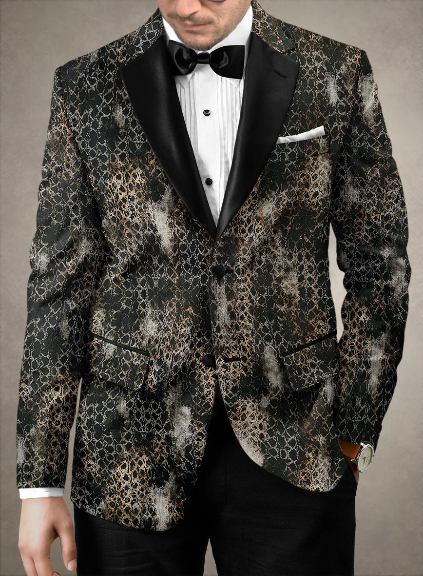 Italian Cotton Stretch Salvador Tuxedo Suit - Image 3
