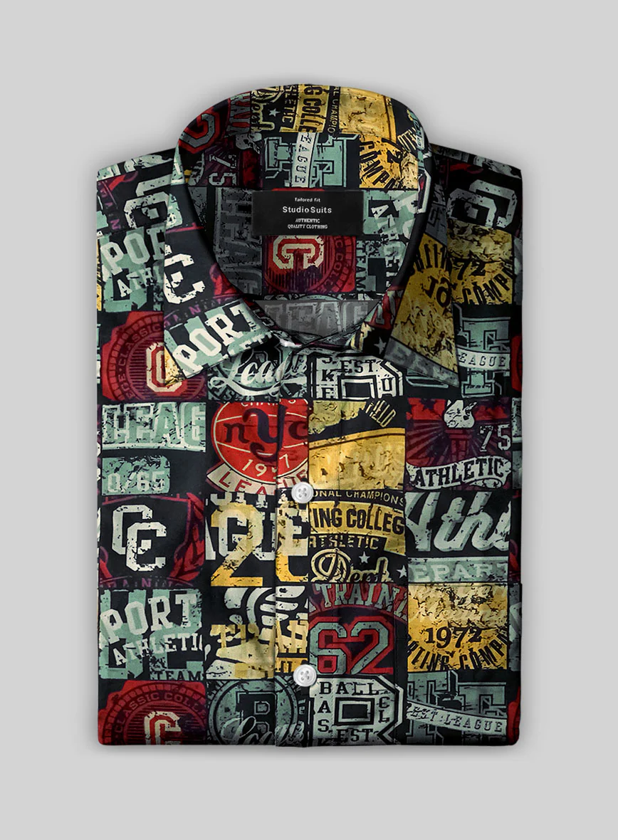 Italian Cotton Varsity Vault Shirt