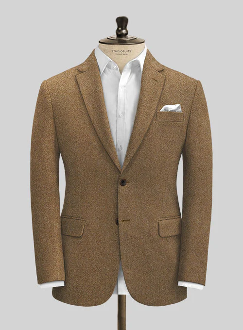 Italian Credi Mid Brown Tweed Jacket
