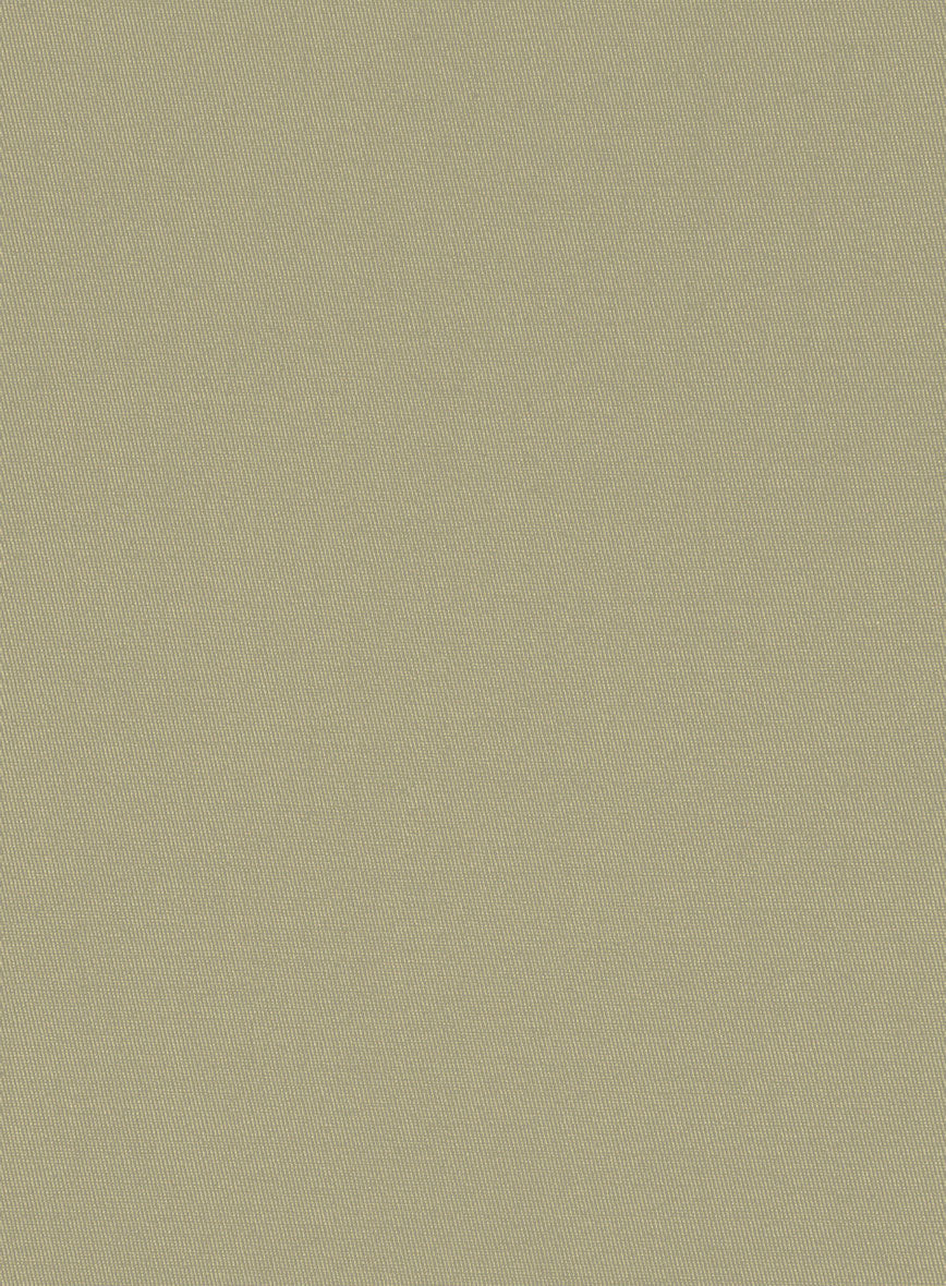 Italian Dark Tan Cotton Stretch Jacket - Image 2