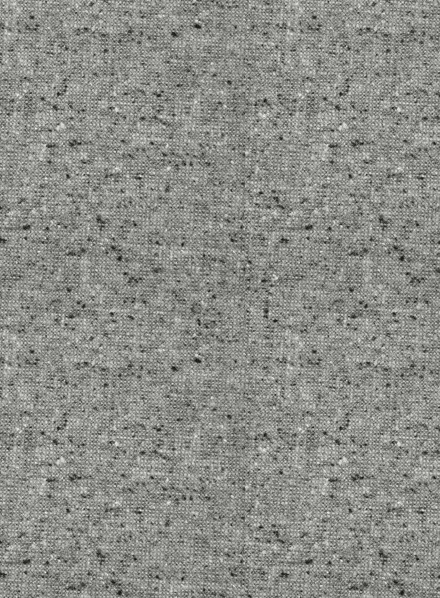 Italian Donegal Light Gray Wool Jacket - Image 4