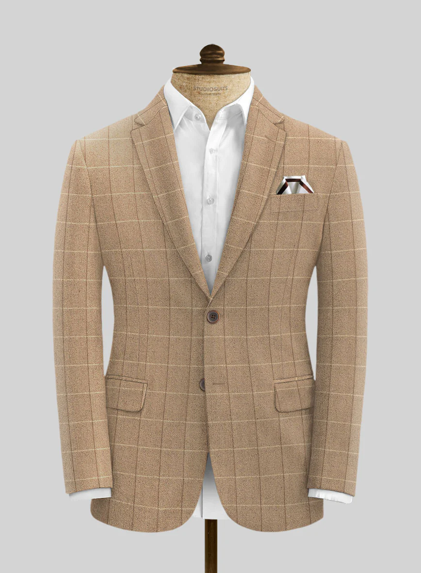 Italian Duami Checks Tweed Jacket