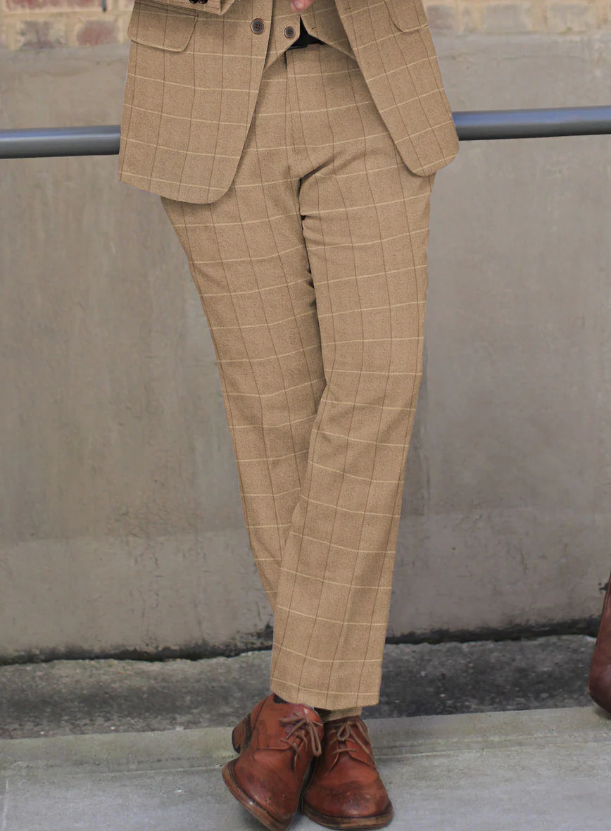 Italian Duami Checks Tweed Suit - Image 4