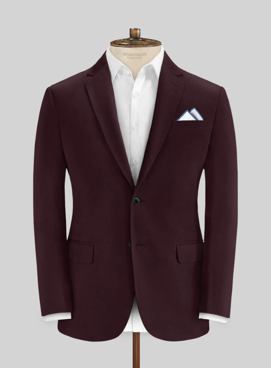 Italian Eggplant Cotton Stretch Jacket
