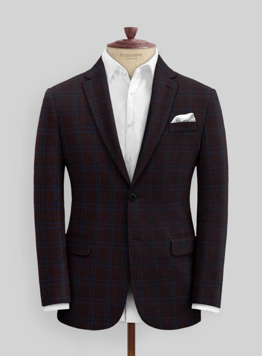 Italian Ernesto Check Tweed Suit - Image 3