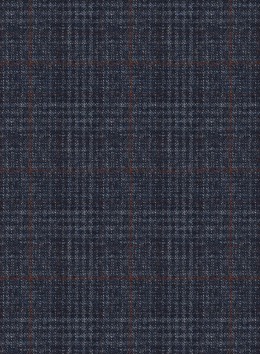 Italian Flick Blue Checks Flannel Jacket - Image 3
