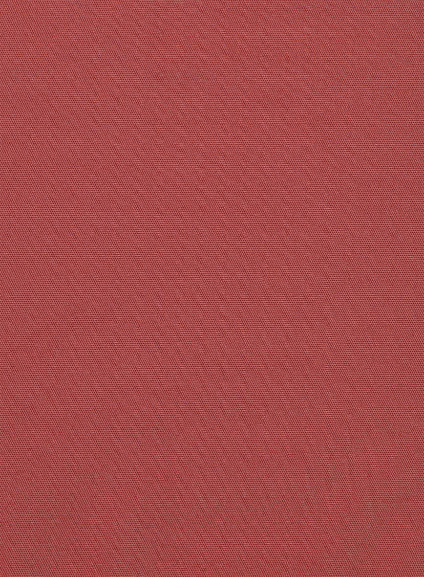 Italian Gimson Red Cotton Stretch Pants - Image 3