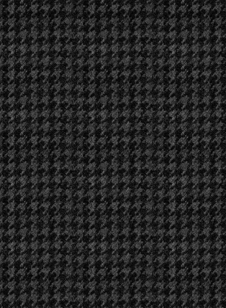 Italian Gray Houndsooth Tweed Jacket - Image 4